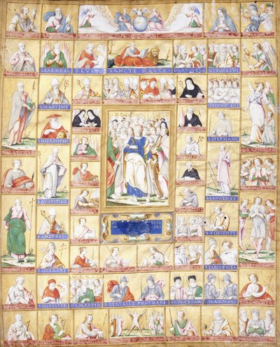 Alle Heiligen mit St. Peter in der Mitte, ca. 1560 von Italian School
