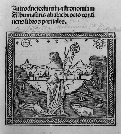 Ein Astronom beim Sternegucken, aus Introductorium in astronomiam, veröffentlicht in Venedig 1506 von Italian School