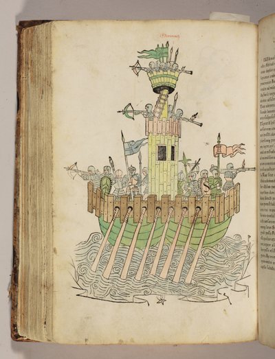 Eine Illustration aus De re militari (Über die Militärkunst) von Robertus Valturius (1413-1484) von Italian School