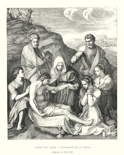 Andrea del Sarto, Kreuzabnahme, Sammlung des Palazzo Pitti von Italian School
