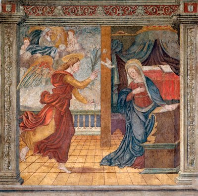 Anonymes Fresko aus dem Ende des 15. Jahrhunderts Camerino, Monastero di Santa Chiara von Italian School
