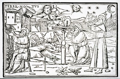 Arabische Astrologen, Kopie einer Illustration aus In Somnium Sciopinis von Macrobius, Venedig 1513, verwendet in einer Geschichte der Magie, veröffentlicht im späten 19. Jahrhundert von Italian School