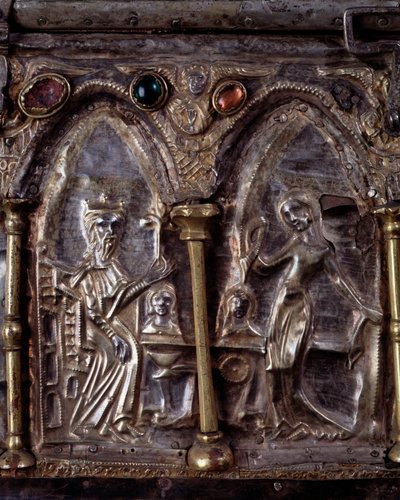 Arche von Barbarossa, mit Szenen aus dem Leben des hl. Johannes des Täufers von Italian School