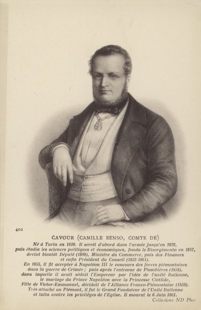 Camillo Benso von Italian School