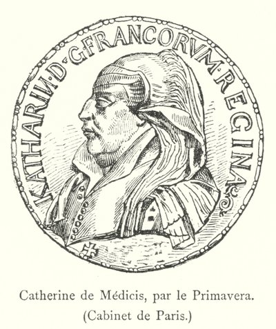 Catherine de Medicis, von Primavera, Kabinett von Paris von Italian School