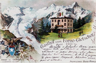 Cevedale-Pass, Postkarte, Trentino-Südtirol, Italien, 20. Jahrhundert von Italian School