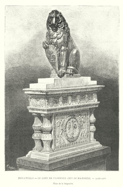 Donatello, Der Löwe von Florenz, genannt Le Mazocco von Italian School