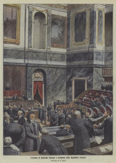 Wahl von Raymond Poincaré zum Präsidenten von Frankreich von Italian School