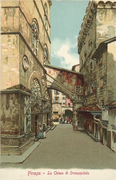 Florenz, Italien, Die Kirche von Orsanmichele von Italian School