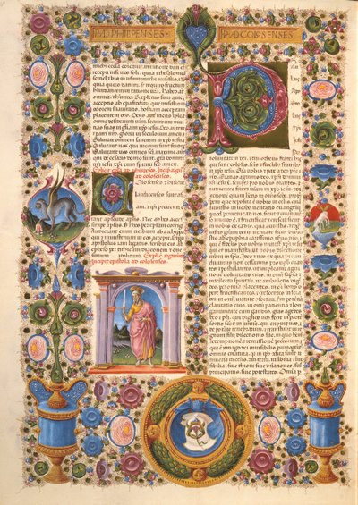 Brief von Paulus an die Kolosser, aus der Borso d