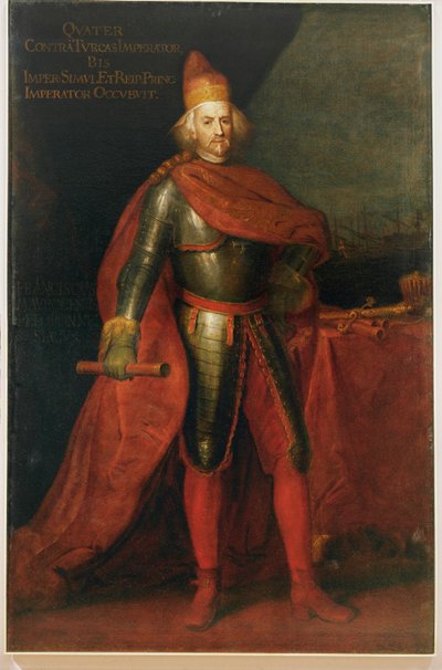 Francesco Morosini, Doge von Venedig, zeichnete sich in den Kriegen gegen die Türken aus von Italian School
