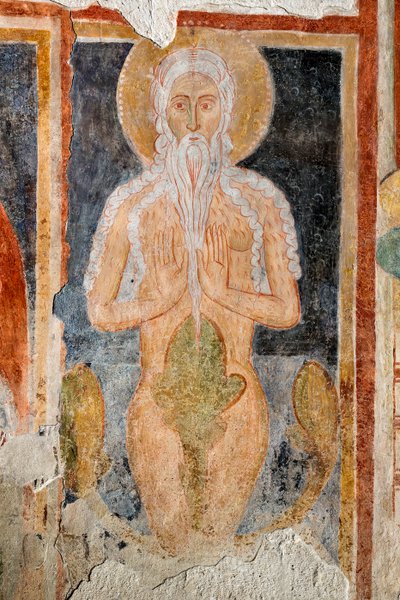 Fresko - Heiliger Onophrius der Einsiedler von Italian School