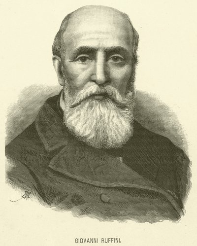 Giovanni Ruffini (Gravur) von Italian School