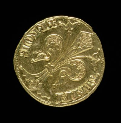 Goldflorin (Vorderseite) mit einer Lilie, Florentinisch, 1252 von Italian School