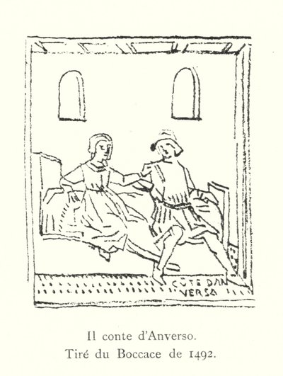 Der Graf von Anvers, aus dem Boccaccio von 1492 (Gravur) von Italian School