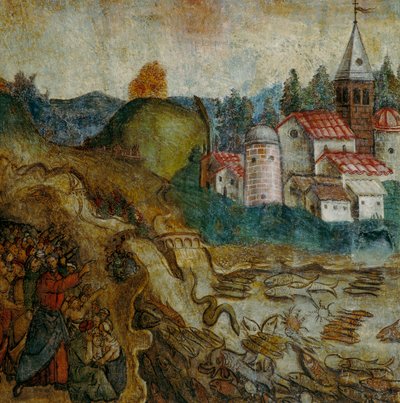 Das Meer wird austrocknen (Detail der Offenbarung des Johannes) von Italian School