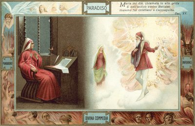 Illustration für Dantes Die Göttliche Komödie von Italian School