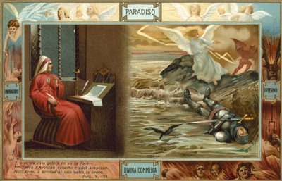 Illustration zu Dantes Die Göttliche Komödie von Italian School
