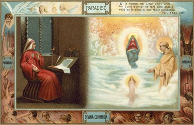 Illustration zu Dantes Die Göttliche Komödie von Italian School