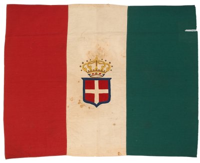 Italienische Flagge erobert von den King