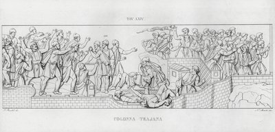 La Colonna Trajana, Trajanssäule von Italian School