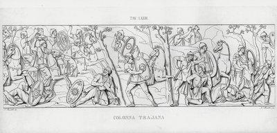 La Colonna Trajana, Trajanssäule von Italian School