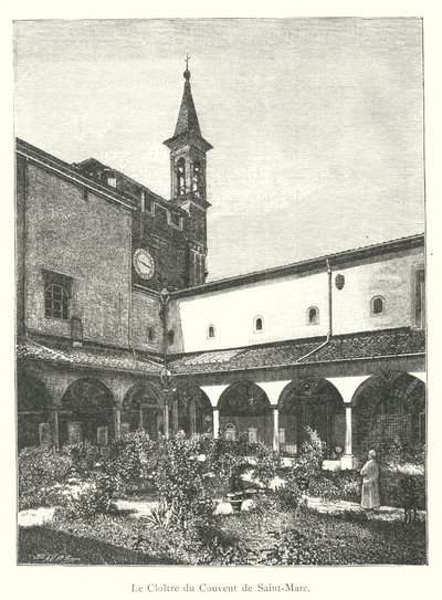 Der Kreuzgang des Klosters von San Marco von Italian School