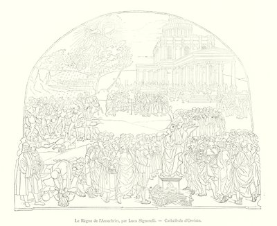 Das Reich des Antichristen, von Luca Signorelli, Kathedrale von Orvieto von Italian School