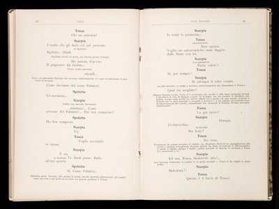 Libretto della Tosca von Giacomo Puccini, Edition Ricordi, Italien von Italian School
