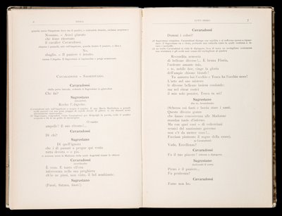 Libretto della Tosca von Giacomo Puccini, Edition Ricordi, Italien von Italian School
