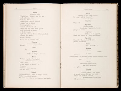 Libretto della Tosca, Edizione Ricordi, Italien von Italian School