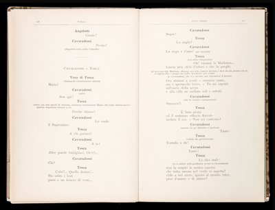 Libretto della Tosca, Edizione Ricordi, Italien von Italian School