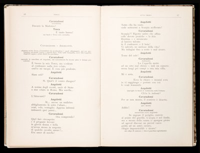 Libretto della Tosca von Giacomo Puccini, Edition Ricordi, Italien von Italian School