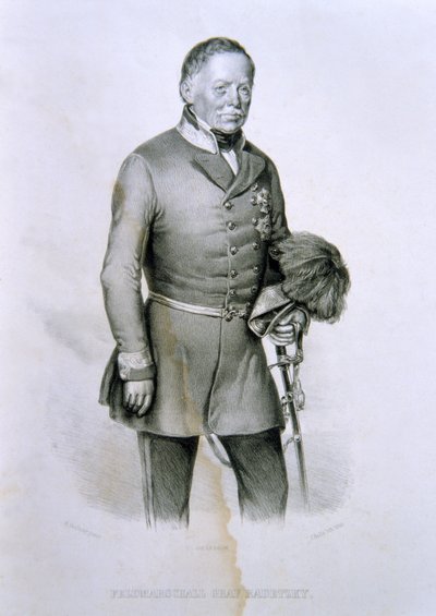Maresciallo Radetzky Graff, Illustration aus Die Geschichte Italiens von Italian School