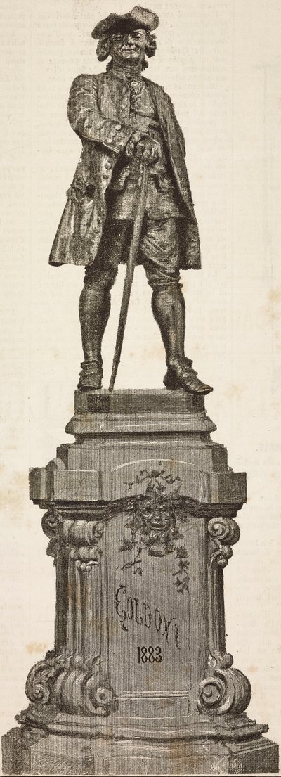 Denkmal für Carlo Goldoni (1707-1793) von Antonio dal Zotto, enthüllt am 20. Dezember von Italian School