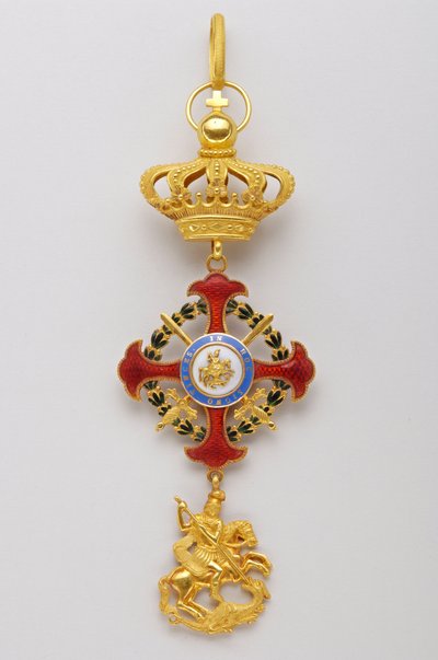 Orden des Heiligen Georg der Wiedervereinigung: Insignien der Souveräne des Königshauses (1800-1850) von Italian School