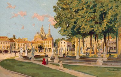 Padua: Piazza Vittorio Emanuele, Prato della Valle von Italian School