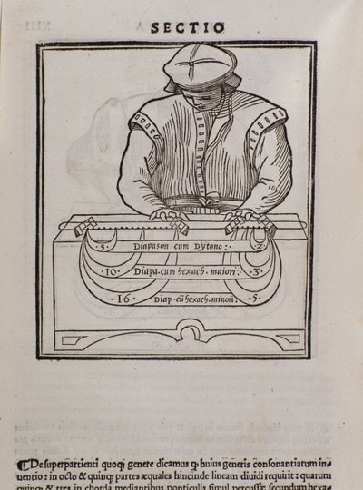 Seite aus Musica theorica von Lodovico Fogliani (1475?-1542) (oder Ludovico Foliani), Musiktheoretiker von Italian School