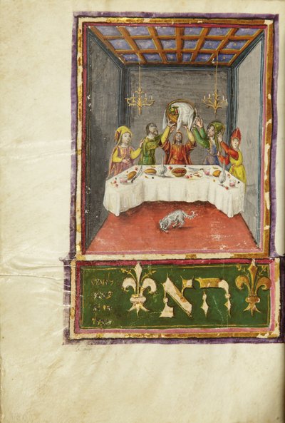 Seite aus einem Machzor, Toskana, wahrscheinlich Florenz von Italian School