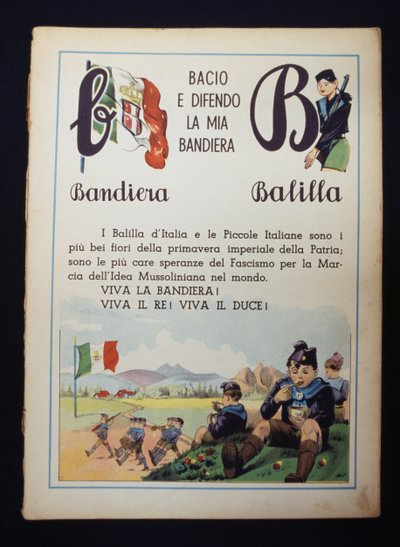 Seite des ersten Lesebuchs von Italian School