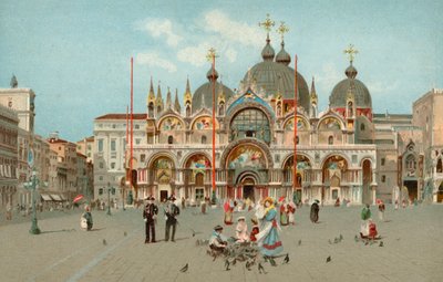 Piazza San Marco und Markusdom, Venedig, Italien von Italian School