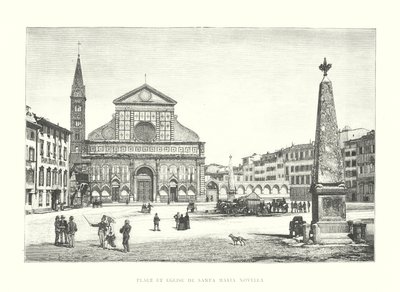 Platz und Kirche von Santa Maria Novella von Italian School