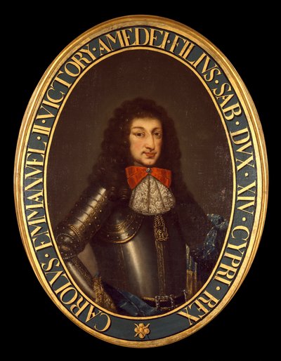 Porträt von Carlo Emanuele II (1634-1675) (Charles Emmanuel von Savoyen) Anonymes Gemälde. 17. Jahrhundert Brescia, private Sammlung - Porträt von Charles Emmanuel II (Carlo Emanuele II) (1634-1675), Herzog von Savoyen. Anonymes Gemälde 17. Jahrhundert. Pr von Italian School