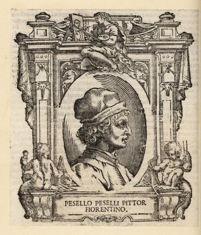 Porträt von Francesco Pesellino, italienischer Maler aus Florenz von Italian School
