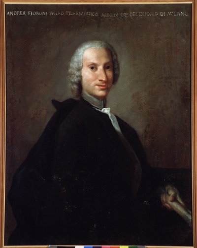 Porträt des italienischen Komponisten Gianandrea Fioroni (1716-1778) von Italian School