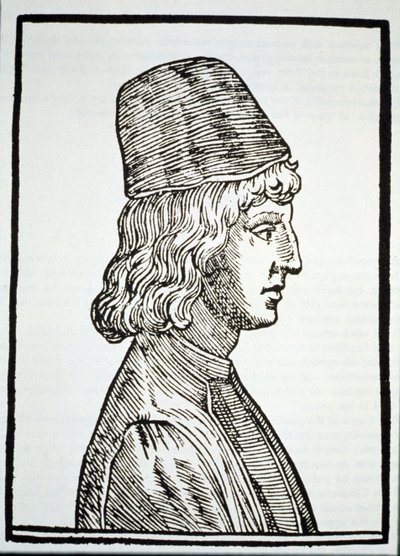Porträt von Pico della Mirandola (1463-94), aus Delle Celeste Fisionomia von Giovanni Battista della Porta, Padua 1616, illustriert in Geschichte der Magie, veröffentlicht im späten 19. Jahrhundert von Italian School