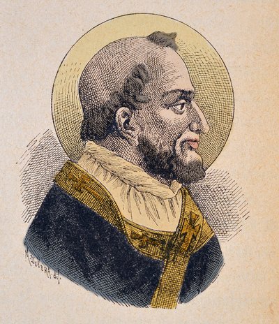 Porträt von Papst Anacletus (ca. 76-88) von Italian School