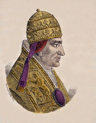 Porträt von Papst Clemens II. (1046-1047) von Italian School