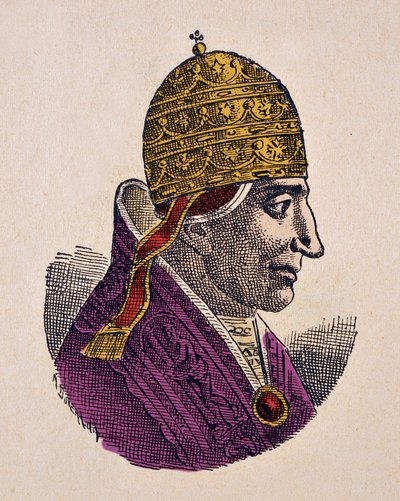 Porträt von Papst Stephan IX (1057-1058) von Italian School