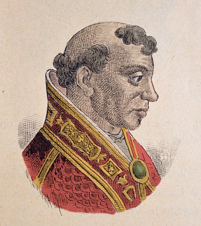 Porträt von Papst Formosus (891-896) von Italian School